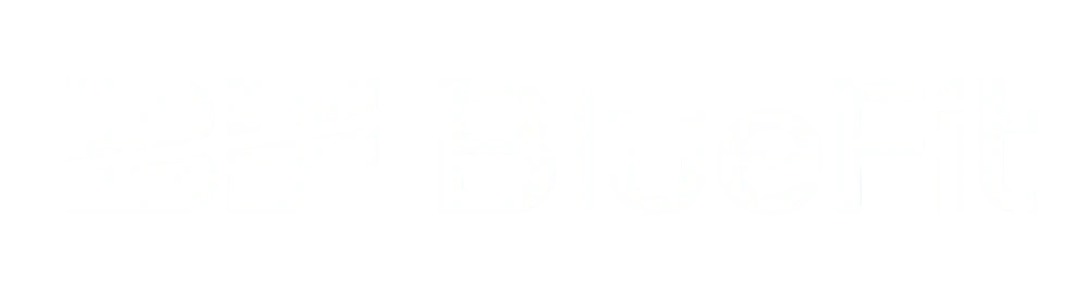 Nova Logo Bluefit - Academia Campo Largo Branco - Academia Barata em Campo Largo. Melhor Academia de Campo Largo